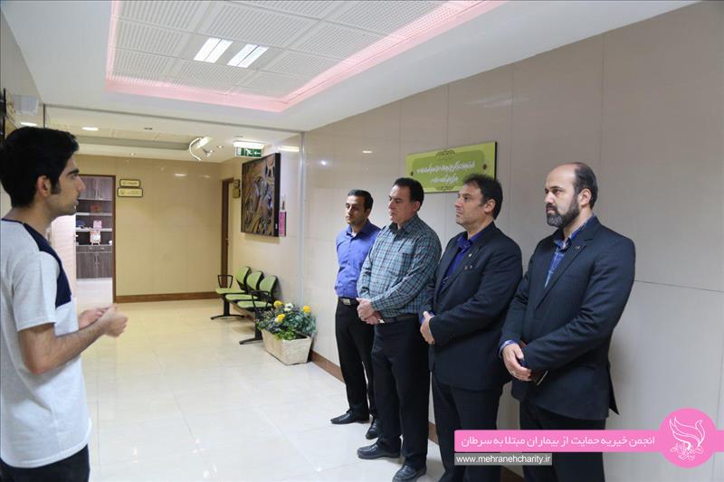 تصاویر تعدادی از بازدیدهای صورت گرفته طی تیر ماه از کلینیک رادیوتراپی مهرانه
