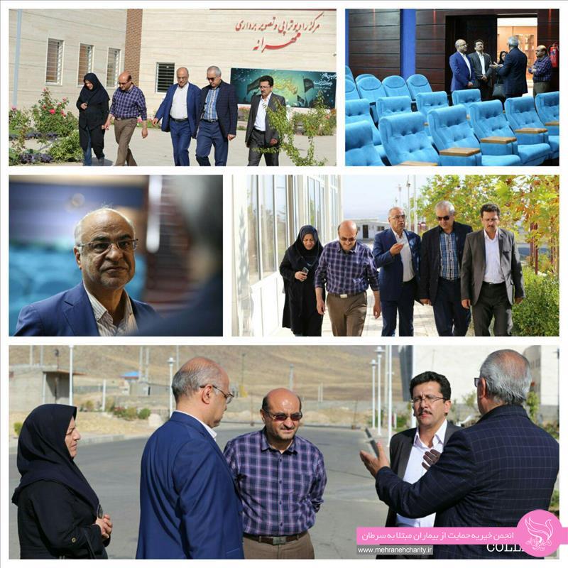 بازدید محمدجواد سروش، مشاور سازمان حفظ نباتات کشور روز چهارشنبه 19 مهر 96 در بازدید از مرکز رادیوتراپی مهرانه