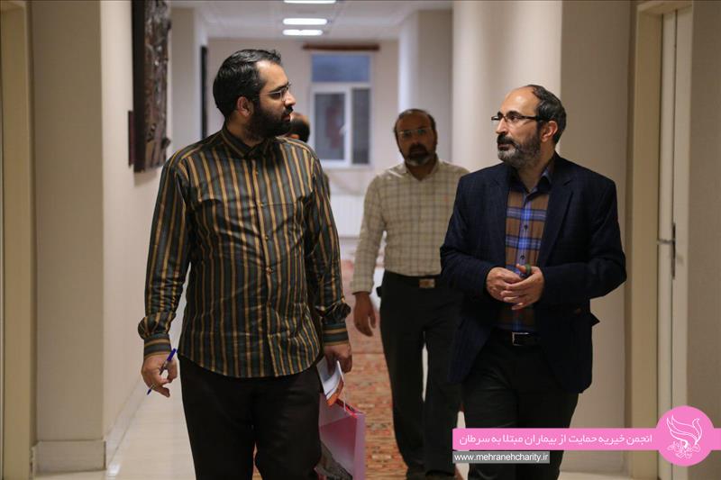 حاج "رحیم آبفروش"، دبیر جامعه ایمانی مشعر جمعه 4 خرداد 97 در بازدید از کلینیک تخصصی مهرانه